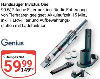 Globus Genius Handsauger Invictus One 9-teiliges Set Angebot