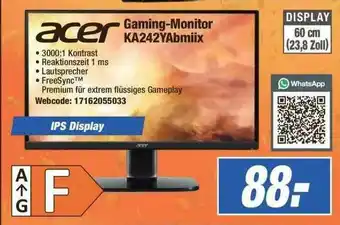 Expert Acer Gaming-monitor Ka242yabmiix Angebot