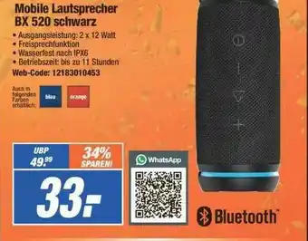 Expert Mobile Lautsprecher Bx 520 Schwarz Angebot