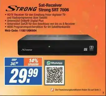 Expert Strong Sat-receiver Strong Srt7006 Angebot