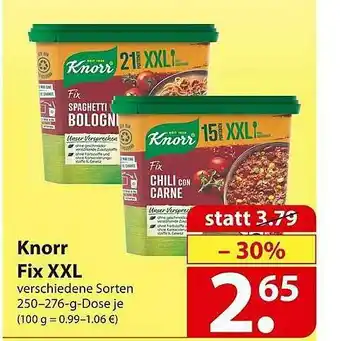 Famila Nord Ost Knorr Fix Xxl Angebot