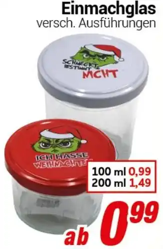 CENTERSHOP Einmachglas Angebot