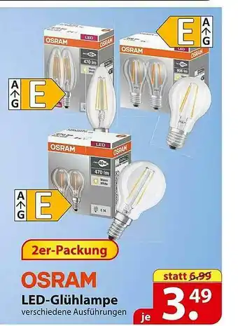 Famila Nord Ost Osram Led Glülampe Angebot