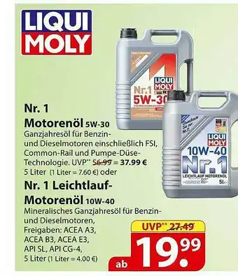 Famila Nord Ost Nr. 1 Motorenöl Nr.1 Leichtlauf Motorenöl Angebot