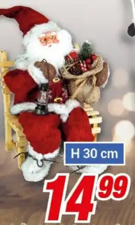 CENTERSHOP Weihnachtsmann-Dekofiguren H 30 cm Angebot