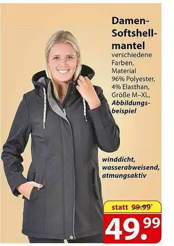 Famila Nord Ost Damen Softshell Mantel Angebot