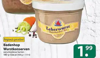 Famila Nord Ost Badenhop Wurstkonserven Angebot