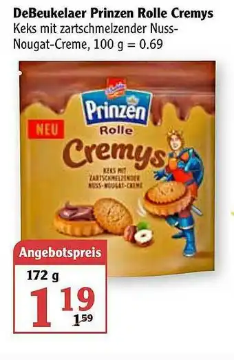 Globus Debeukelaer Prinzen Rolle Cremys Angebot