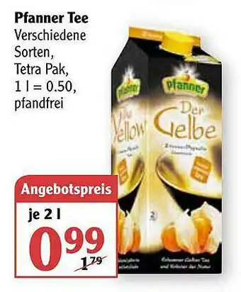 Globus Pfanner Tee Angebot