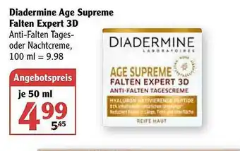 Globus Diadermine Age Supreme Falten Expert 3d Angebot