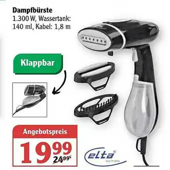 Globus Elta Dampfbürste Angebot