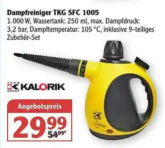 Globus Dampfreiniger Tkg Sfc 1005 Kalorik Angebot