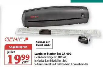 Globus Genie Laminier-starter-set La 402 Angebot