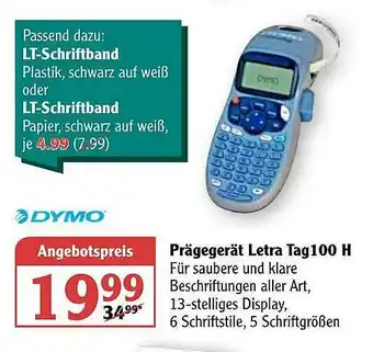 Globus Prägegerät Letra Tag100h Angebot