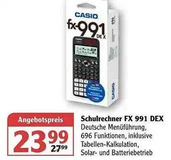 Globus Casio Schulrechner Fx991dex Angebot