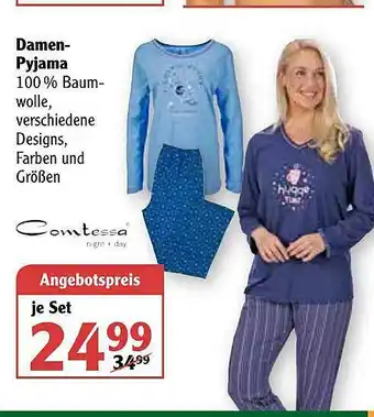 Globus Damen-pyjama Comtessa Angebot