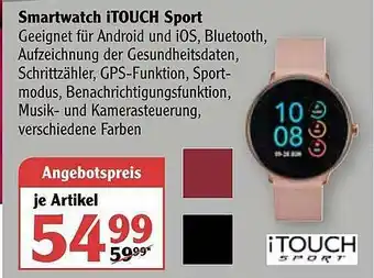 Globus Smartwatch Itouch Sport Angebot