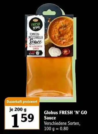 Globus Globus Fresh'n'go Sauce Angebot