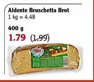 Globus Aldente Bruschetta Brot Angebot