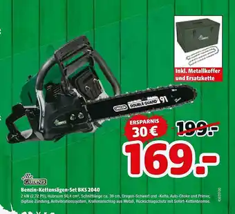 Hagebau M. Gardener Benzin-kettensägen-set BKS 2040 Angebot