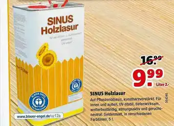 Hagebau Sinus Holzlasur Angebot