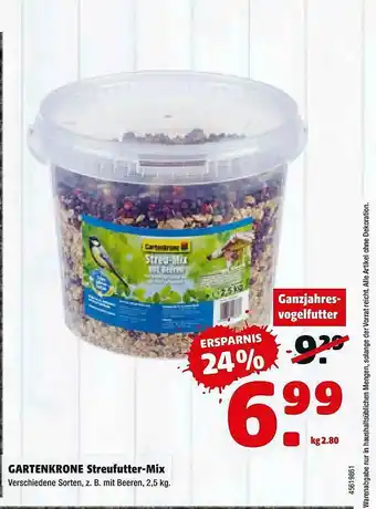 Hagebau Gartenkrone Streufutter-mix Angebot