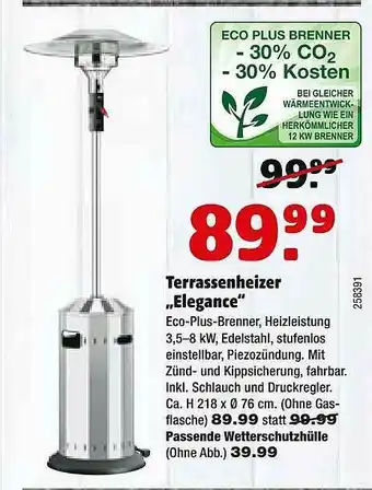 Hagebau Terrassenheizer „elegance” Angebot