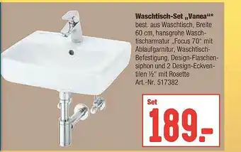 Hellweg Waschtisch-set „vanea” Angebot