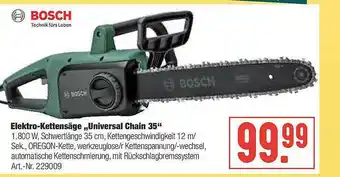 Hellweg Bosch Elektro-kettensäge „universal Chain 35” Angebot