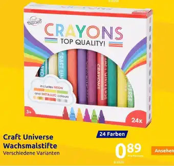 Action Craft Universe Wachsmalstifte 24 Farben Angebot