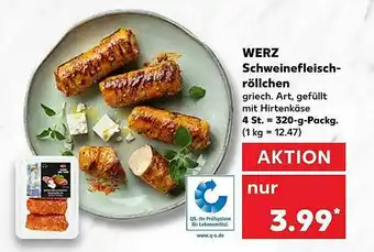 Kaufland Werz Schweinefleisch Röllchen Angebot