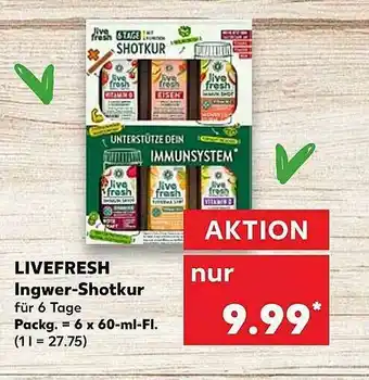 Kaufland Livefresh Ingwer-shotkur Angebot