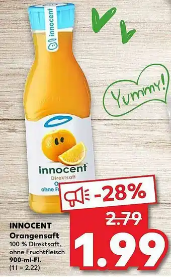 Kaufland Innocent Orangensaft Angebot