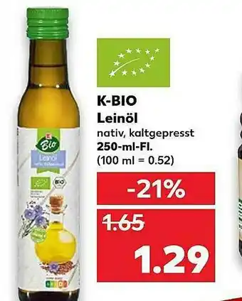 Kaufland K-bio Leinöl Angebot