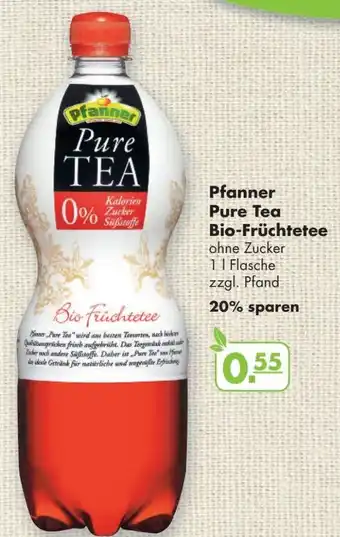 Handelshof Pfanner Pure Tea Bio-Früchtetee 1 L Flasche Angebot