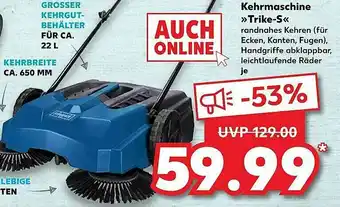 Kaufland Scheppach Kehrmaschine „trike-s” Angebot