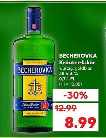 Kaufland Becherovka Kräuter-likör Angebot