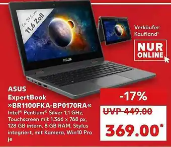 Kaufland Asus Expertbook „br11fka-bp0170ra” Angebot