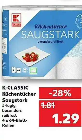 Kaufland K-classic Küchentücher Saugstark Angebot