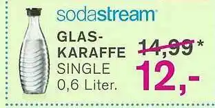 KODi Sodastream Glas-karaffee Single 0.6 Liter Angebot