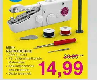 KODi Mini-nähmaschine Angebot