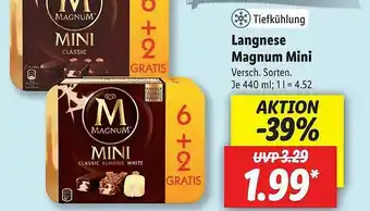 Lidl Langnese Magnum Mini Angebot