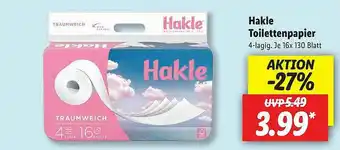 Lidl Hakle Toilettenpapier Angebot