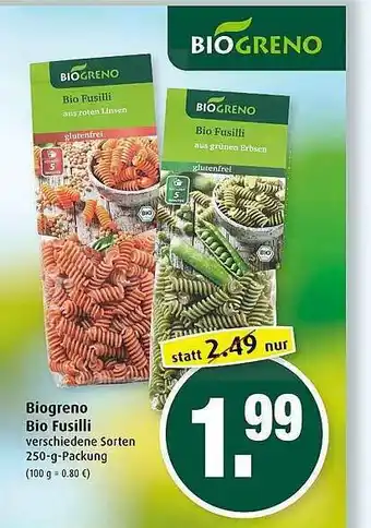 Markant Biogreno Bio Fusilli Angebot