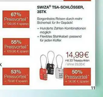 Markant Swiza Tsa-schlösser Angebot