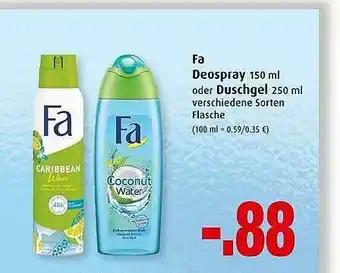 Markant Fa Deospray 150 Ml Oder Duschgel Angebot