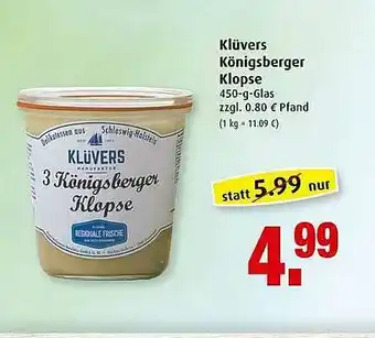 Markant Klüvers Königsberger Klopse Angebot