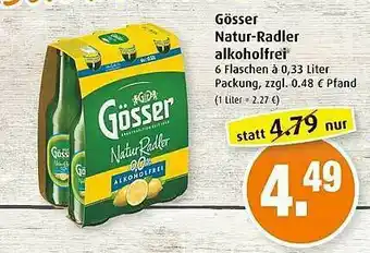 Markant Gösser Natur-radler Alkoholfrei Angebot