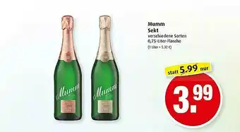 Markant Mumm Sekt Angebot