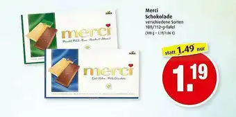 Markant Merci Schokolade Angebot